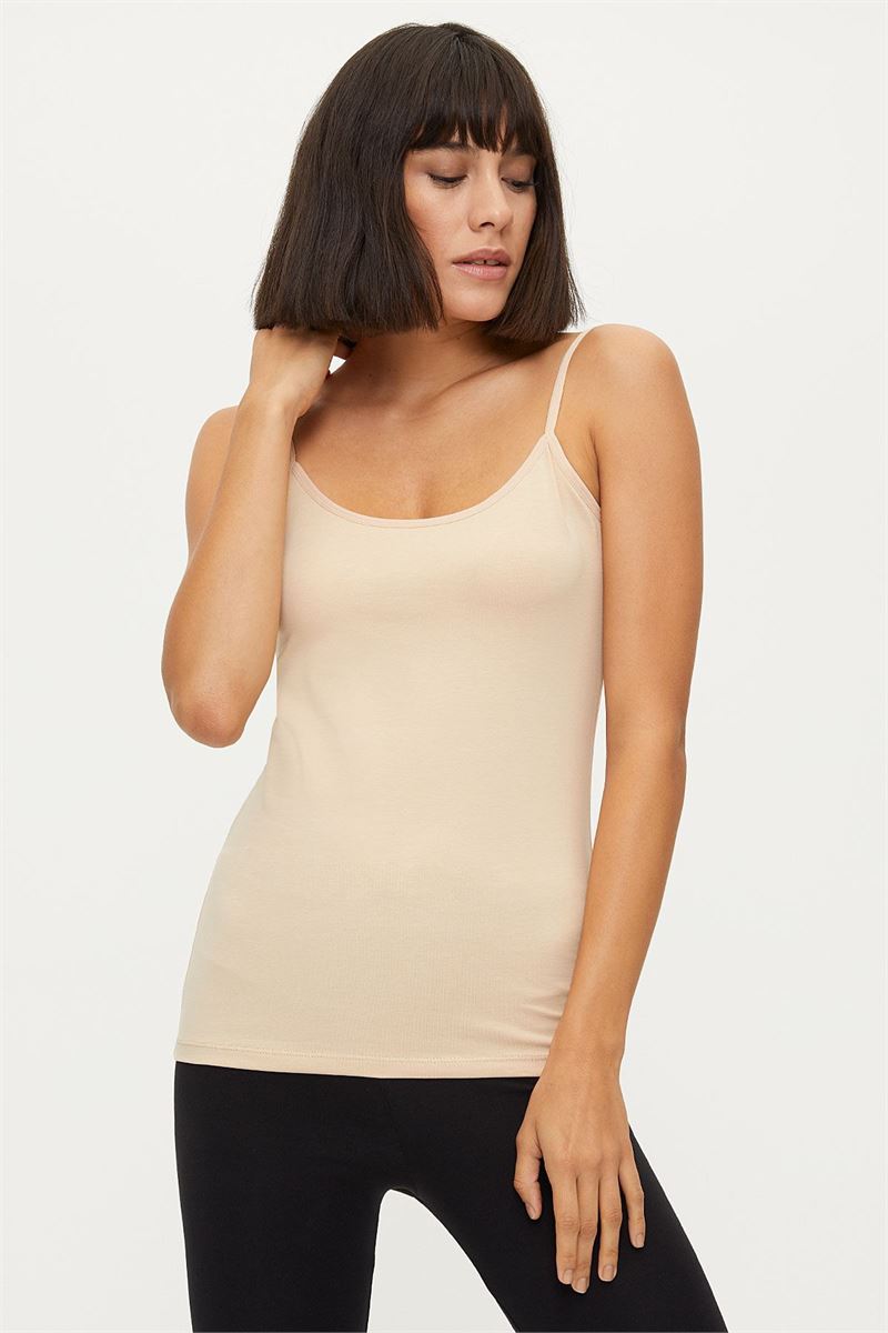 BROSS ЖЕНСКАЯ МАЙКА 100% ХЛОПКА ТЕЛЕСНЫЙ