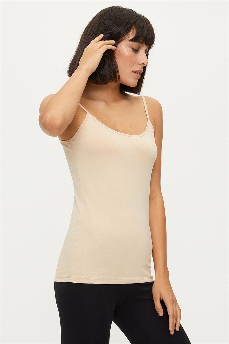 BROSS ЖЕНСКАЯ МАЙКА 100% ХЛОПКА ТЕЛЕСНЫЙ