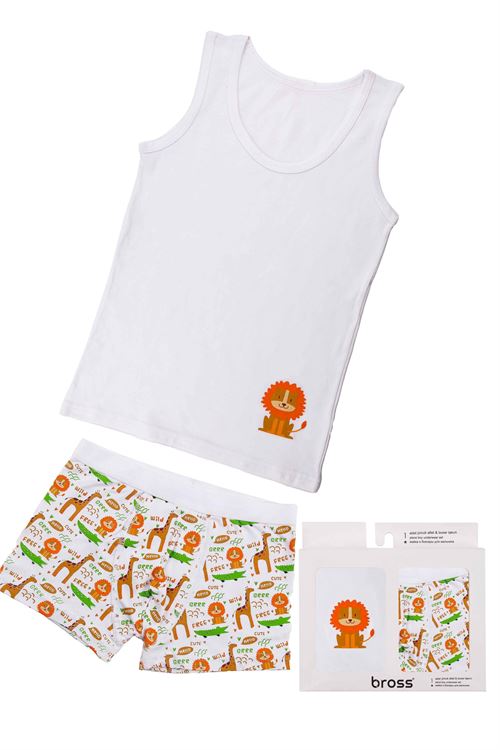 Boys' Leon Vest Boxer Pack 6