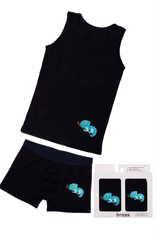 Boys' Chameleon Vest Boxer Pack 6