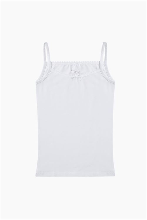 Girls Lycra Thin-Strap Bowtie Vest 6