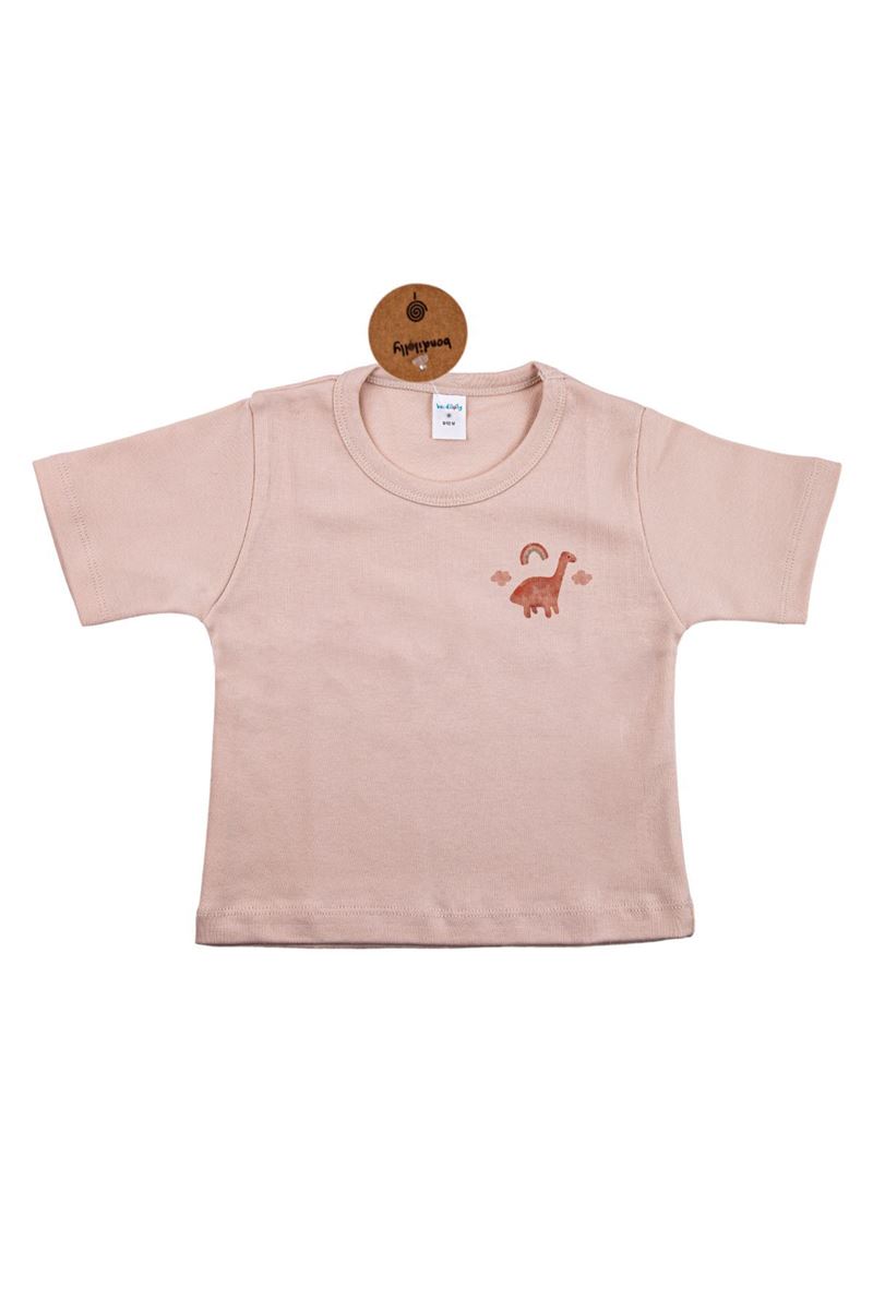 BONDILOLLY BABY 100% COTTON T-SHIRT BROWN