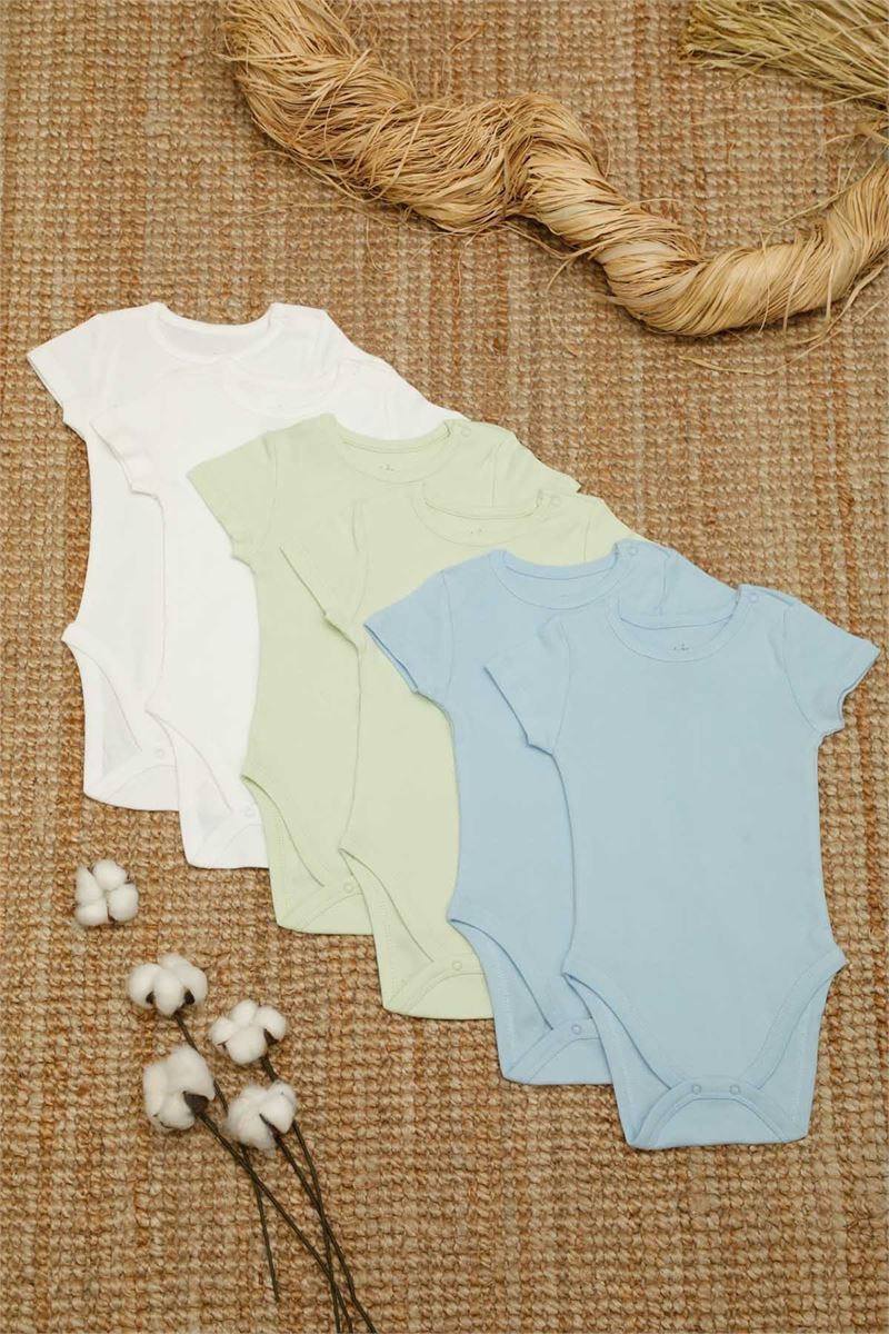 BROSS ORGANIC HALF SLEEVE BABIES  BODY WITH SNAP CROTCH 