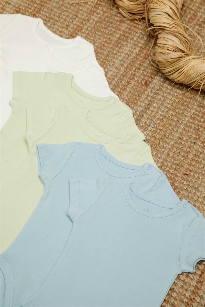 BROSS ORGANIC HALF SLEEVE BABIES  BODY WITH SNAP CROTCH 