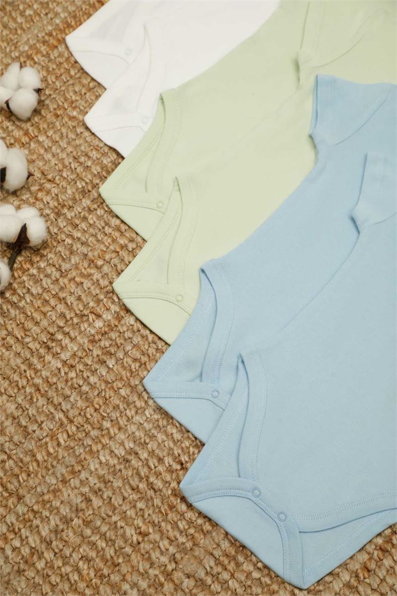 BROSS ORGANIC HALF SLEEVE BABIES  BODY WITH SNAP CROTCH 