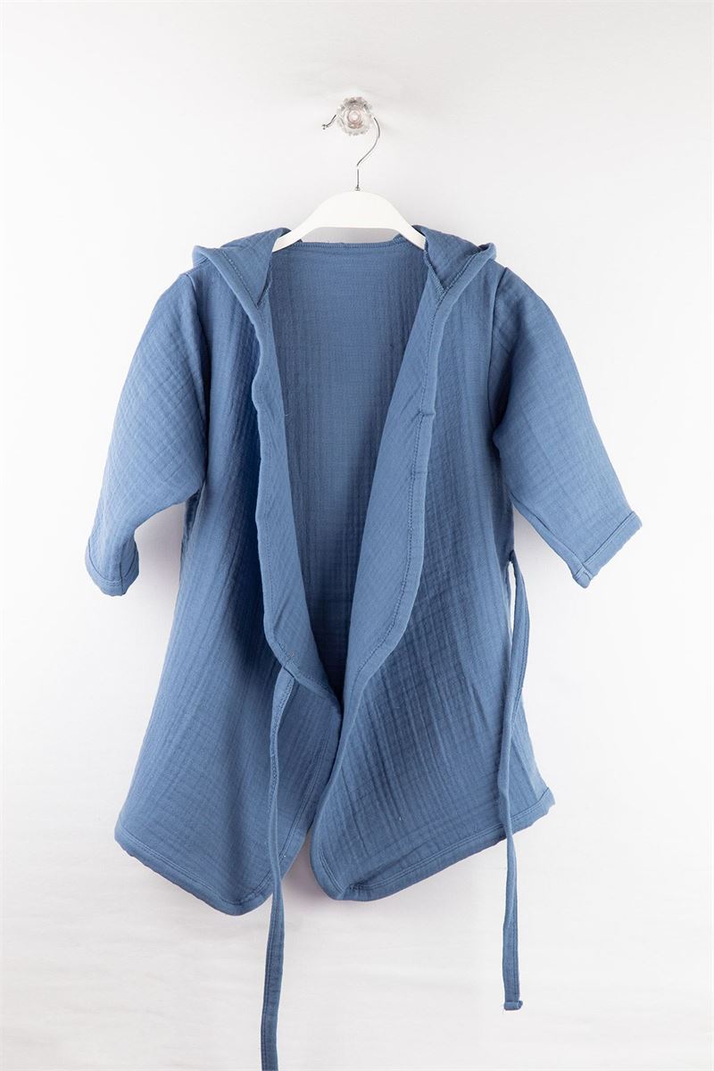 BONDILOLLY BROSS 4 LAYERS MUSLIN KIDS BATHROBE 
