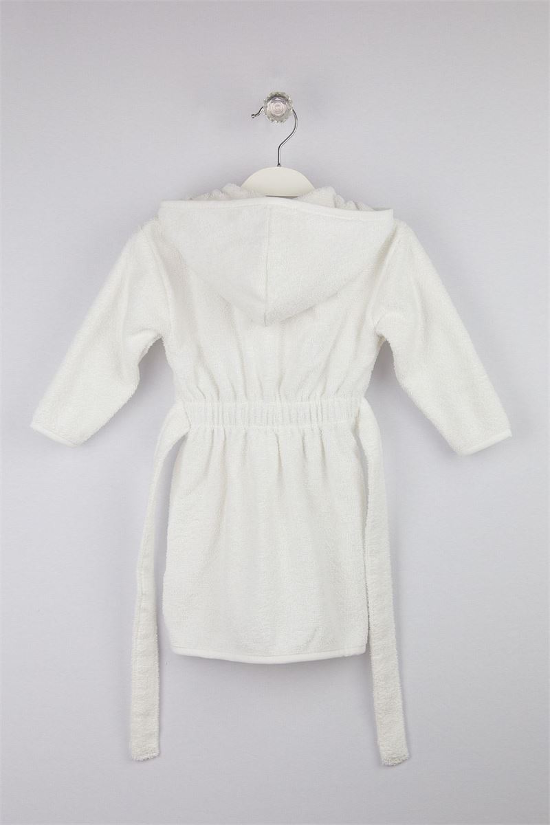 BROSS BROSS BABY BATHROBE GRAY MELANGE