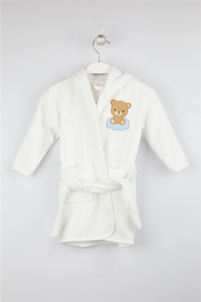 BROSS BROSS BABY BATHROBE BROWN
