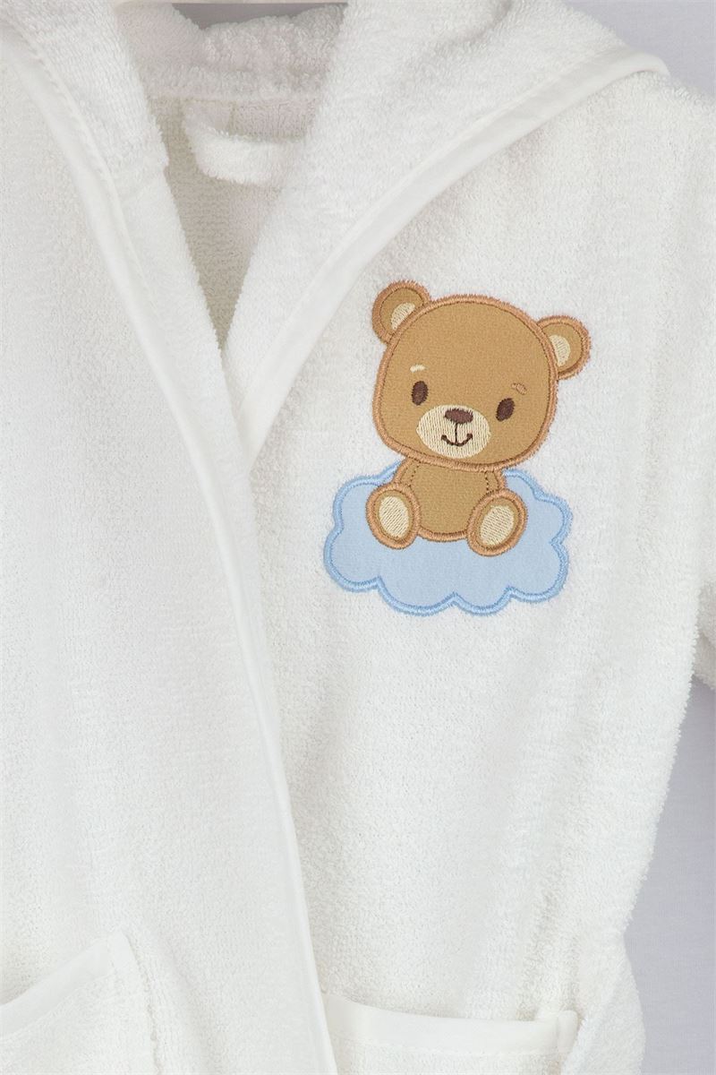 BROSS BROSS BABY BATHROBE BROWN