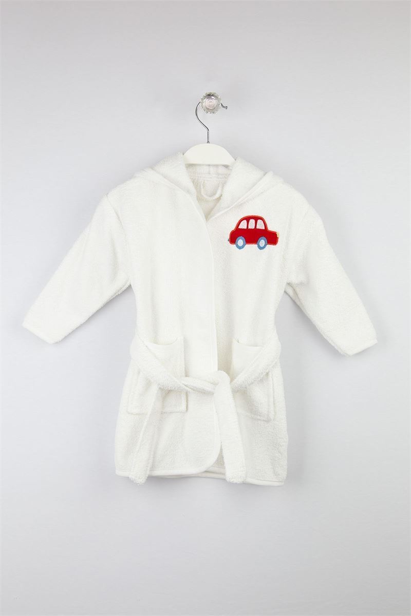 BROSS BROSS BABY BATHROBE RED