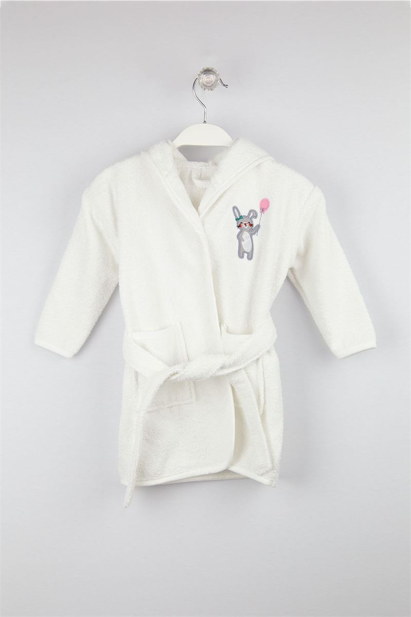 BROSS BROSS BABY BATHROBE GREY