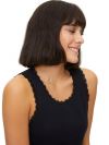 100% COTTON BROAD STRAP LACEY WOMENS  VEST
