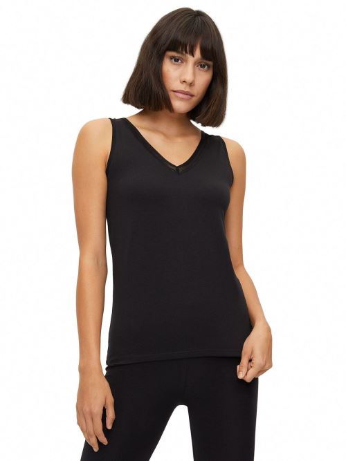 Women Lycra Lace-Collar Wide Strap Vest 6