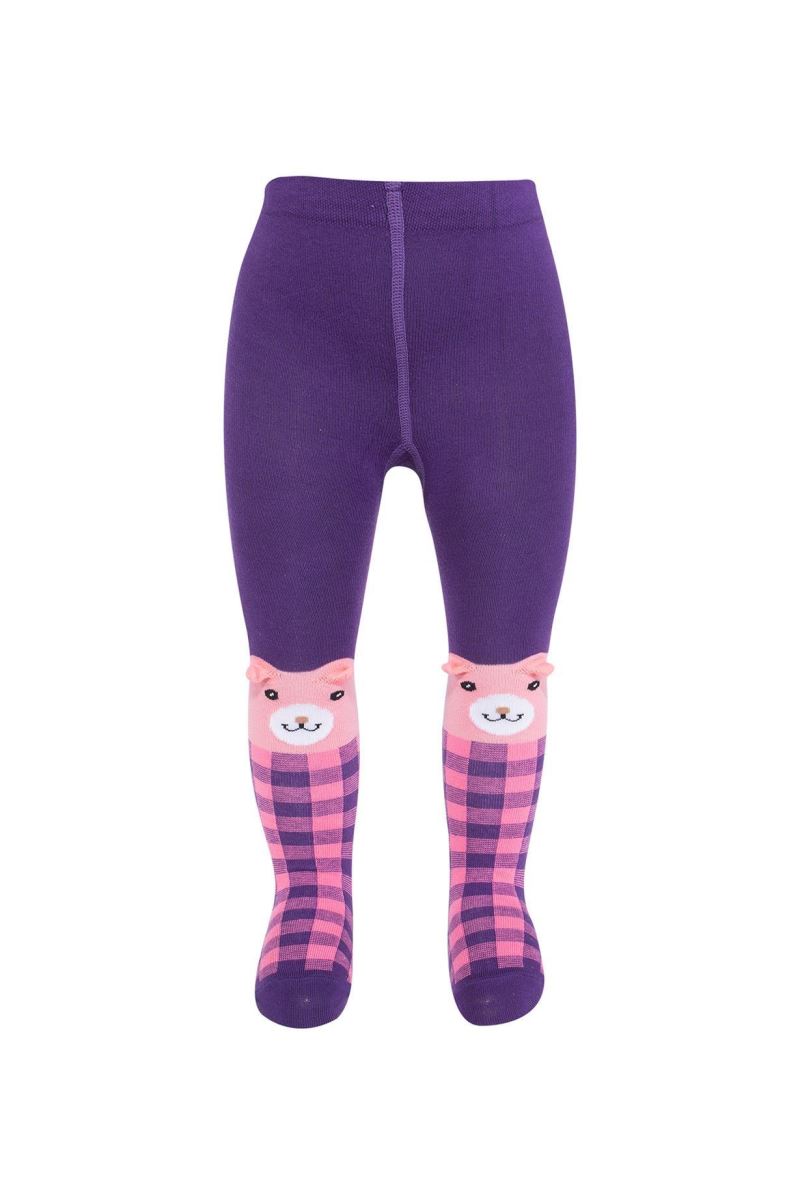 BROSS 3D BEAR PATTERNED BABY GIRLS  SOCKS ASORTY