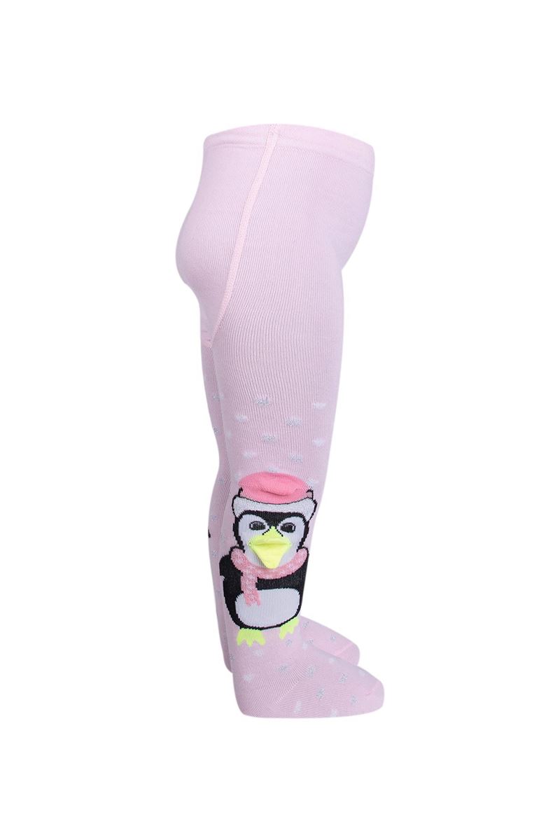 BROSS 3D PENGUIN PATTERNED BABY GIRLS  SOCKS ASORTY