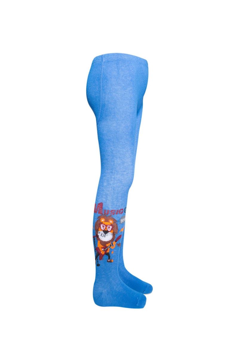 BROSS LION PATTERNED BOYS  TIGHTS ASORTY