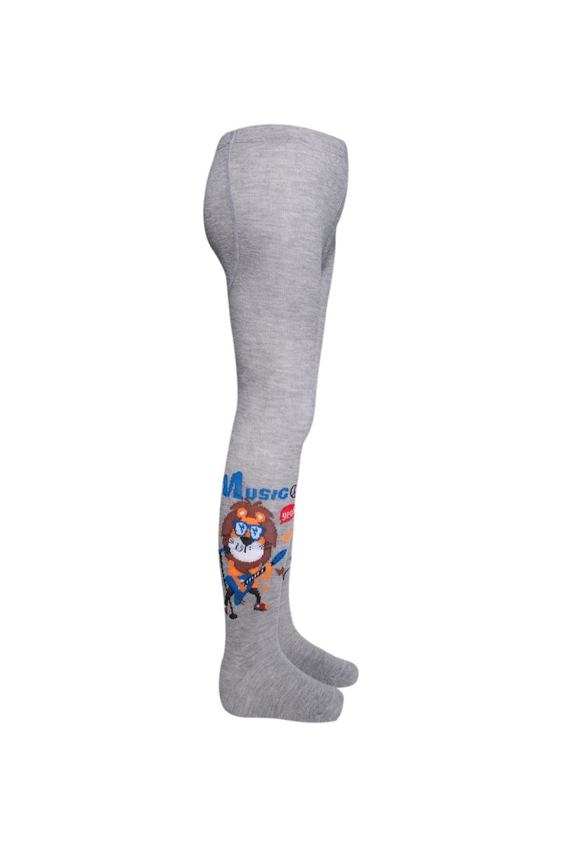 BROSS LION PATTERNED BOYS  TIGHTS ASORTY