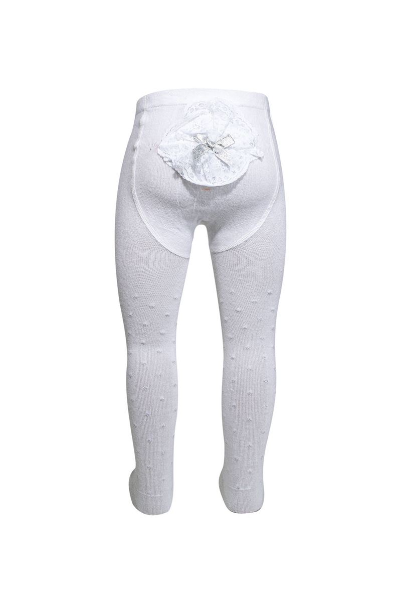 BROSS LACEY SILVERY BOTTOM BABY GIRLS  TIGHTS ASORTY