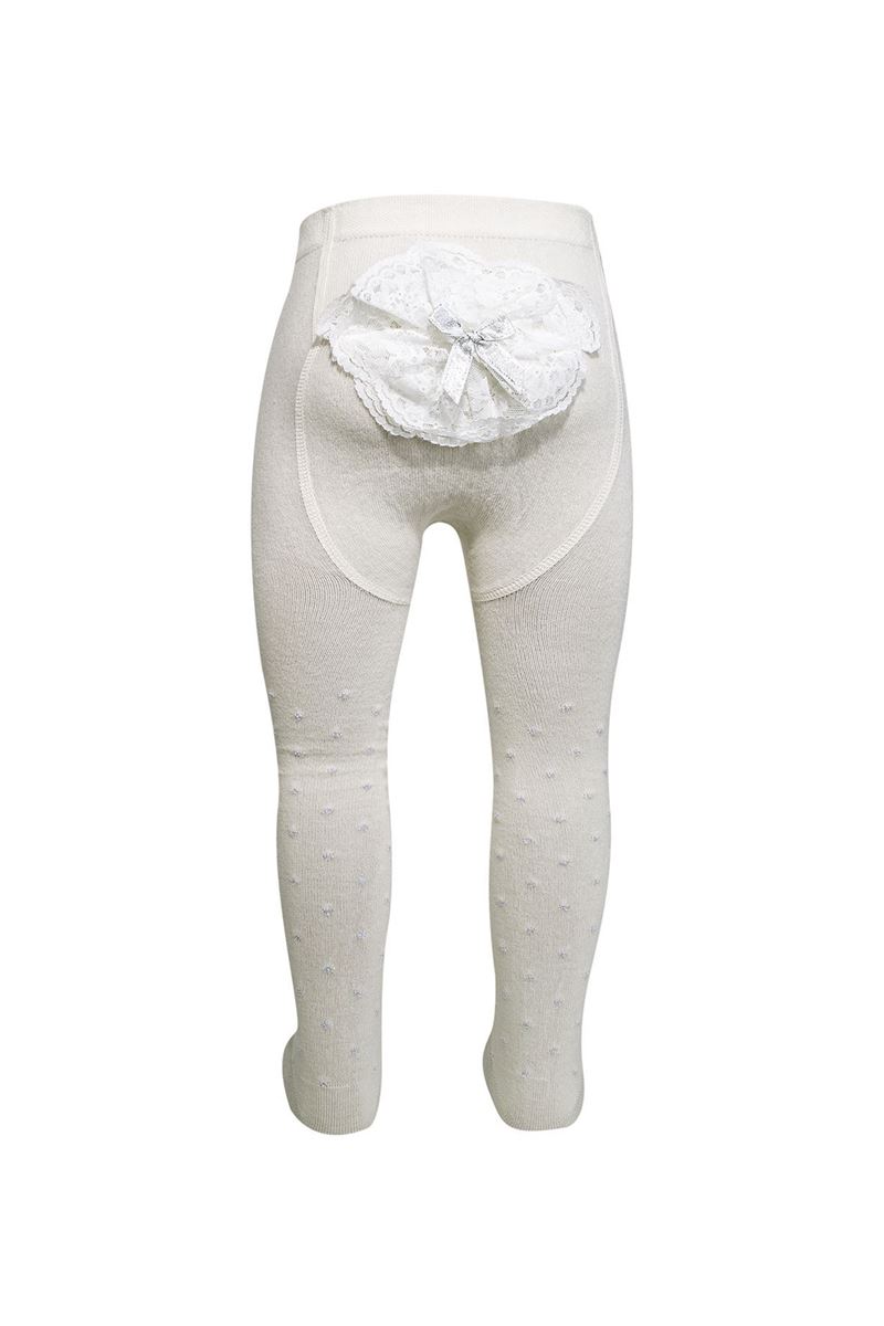 BROSS LACEY SILVERY BOTTOM BABY GIRLS  TIGHTS ASORTY