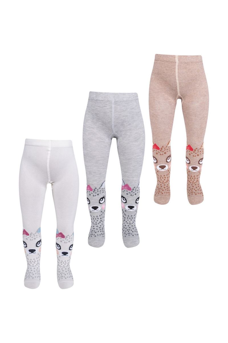 BROSS CAT PATTERNED BABY GIRLS  SOCKS ASORTY