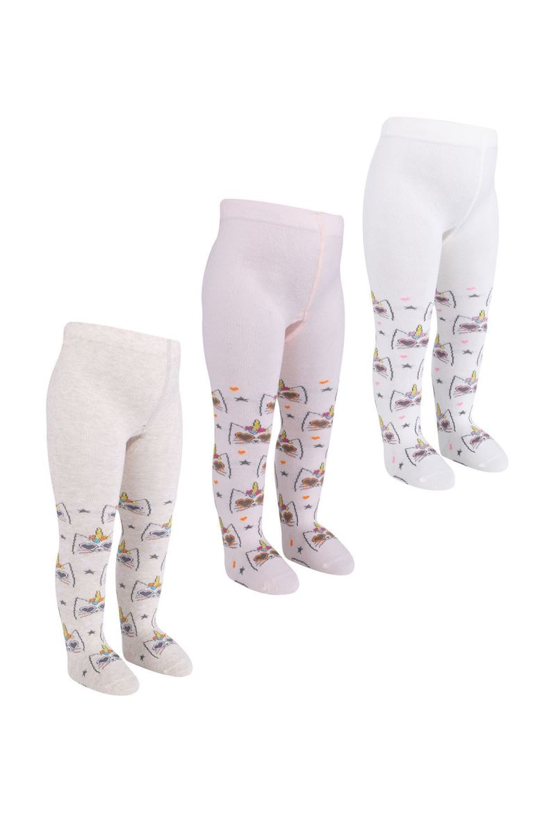 BROSS UNICORN PATTERNED BABY GIRLS  SOCKS ASORTY