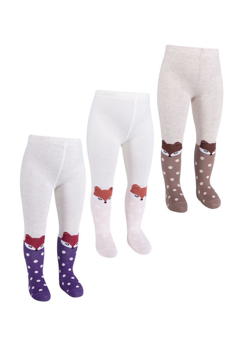 3d fox patterned girl baby pantyhose Bross wholesale textile