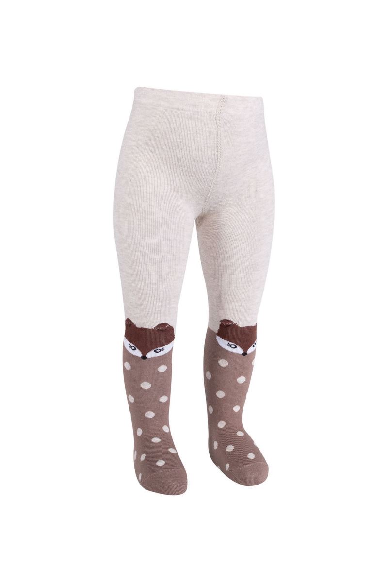 BROSS 3D FOX PATTERNED BABY GIRLS  TIGHTS ASORTY