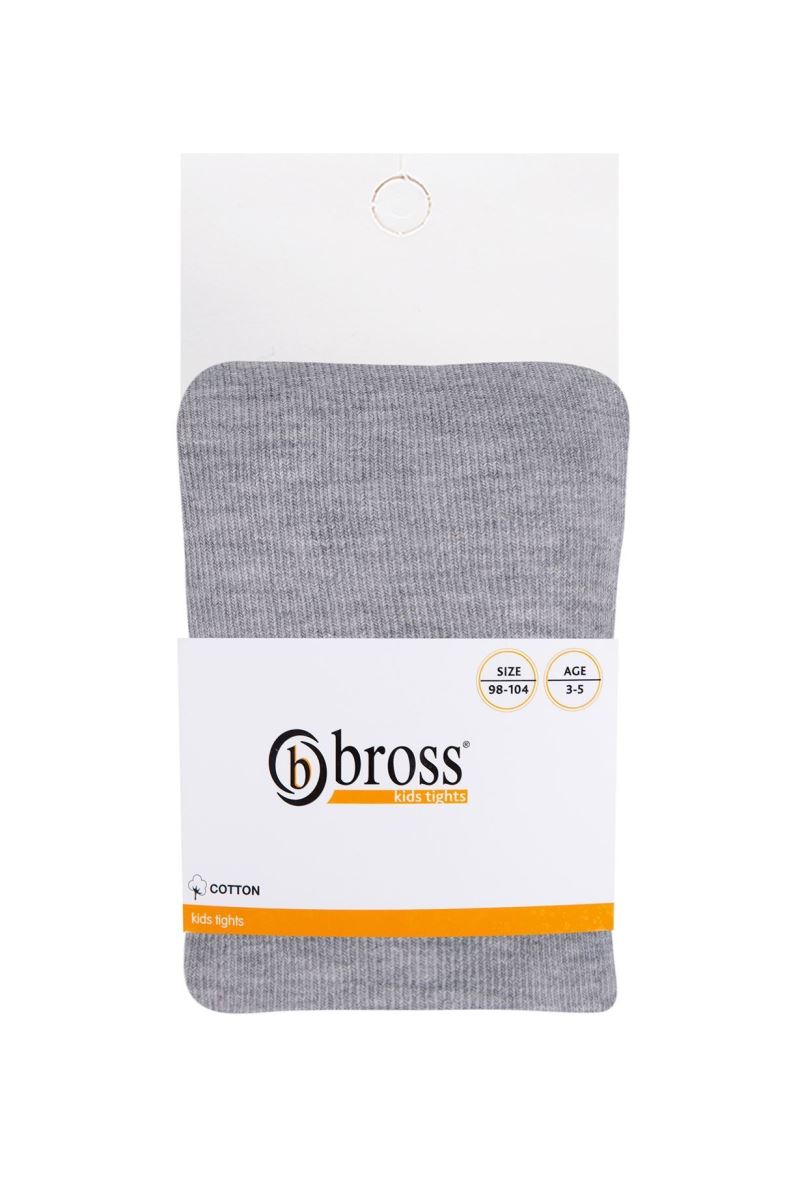 BROSS SIMPLE KIDS  TIGHTS GRAY MELANGE