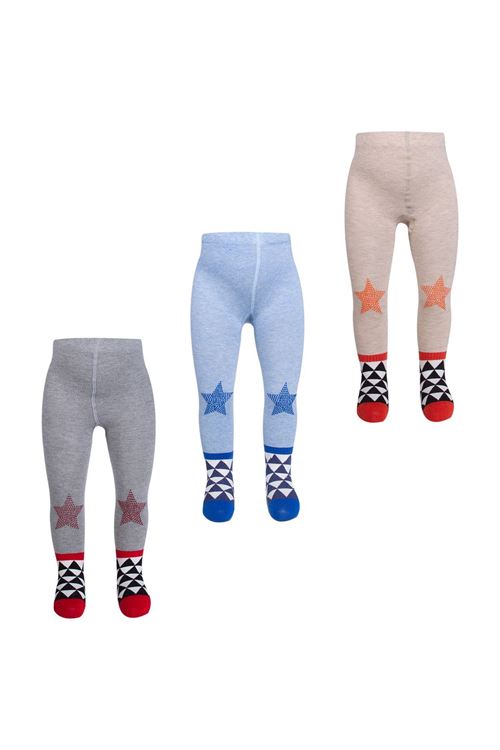 Knee Triangle Printed Baby Boys  Tights 6