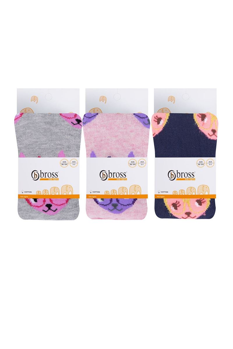BROSS КОЛГОТКИ  ДЛЯ ДЕВОЧЕК C КОШКАМИ AССОРТИМЕНТ