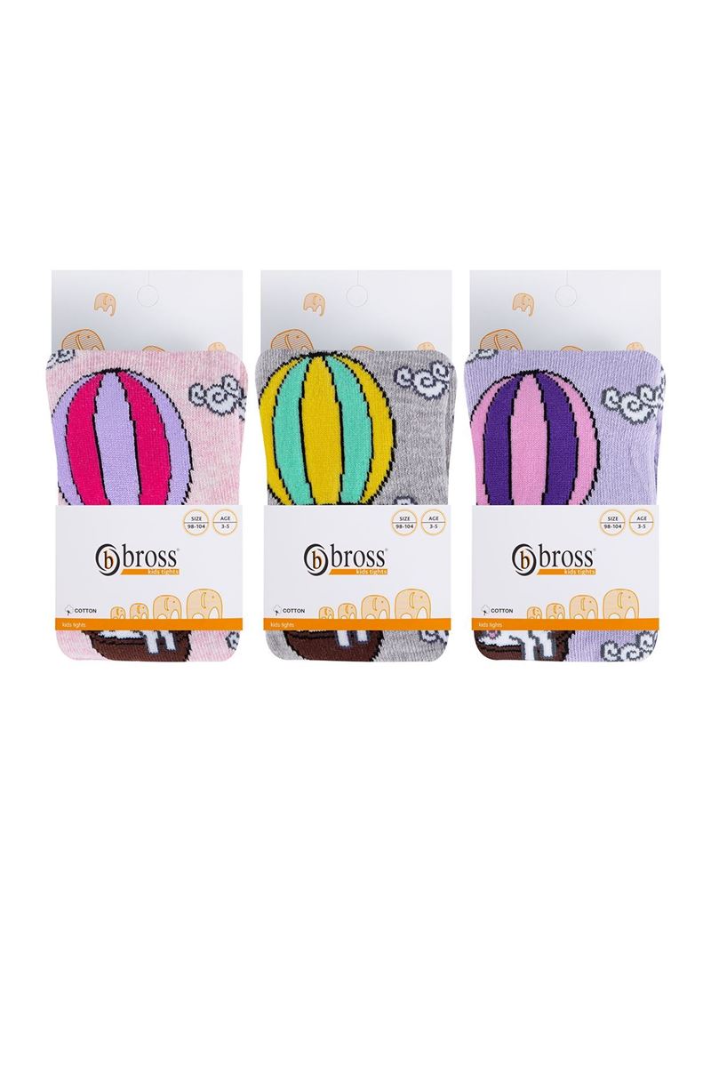 BROSS UNICORN DESENLİ KIZ ÇOCUK KÜLOTLU ÇORAP ASORTİ