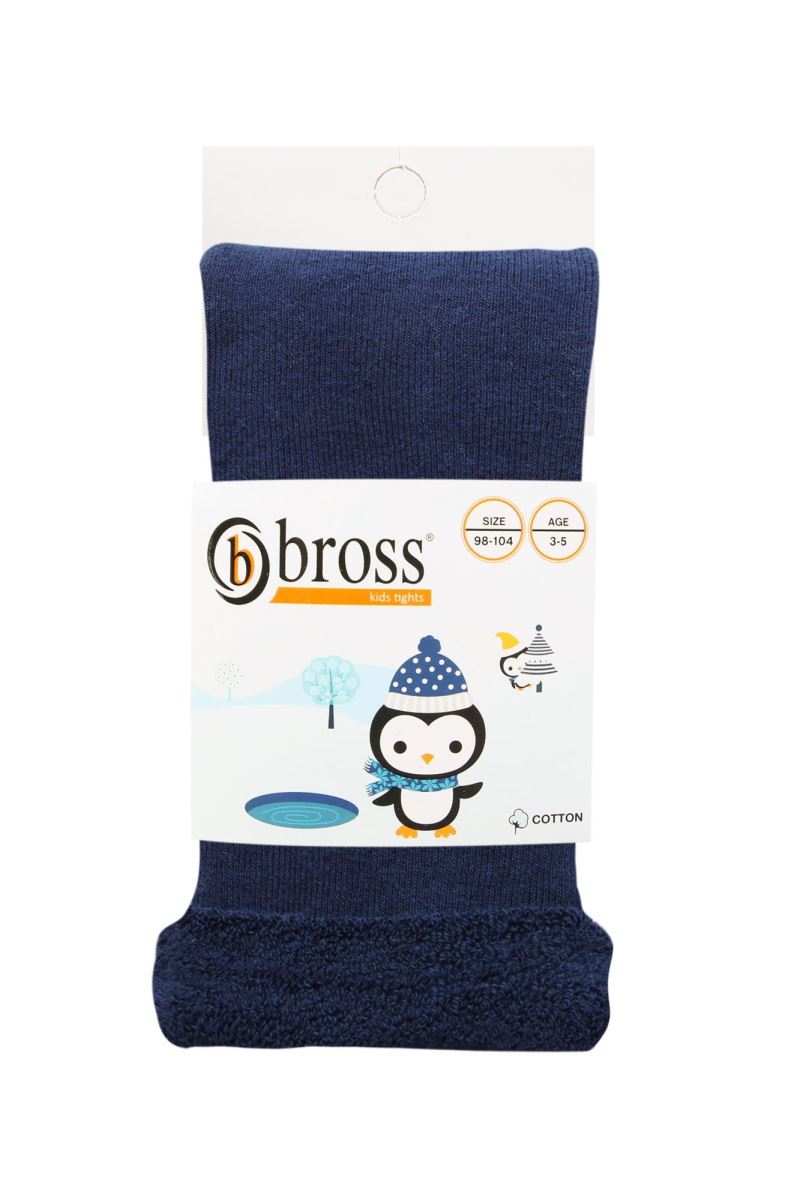 BROSS SIMPLE KIDS  TERRY LEGGING NAVY BLUE