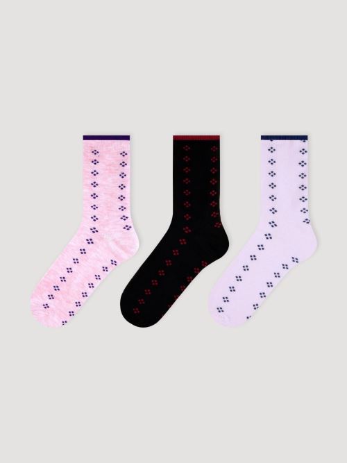 Cheked Patterned Bamboo Women s Socks 12
