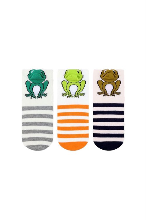 3D Frog Patterned Boys  Socks 12
