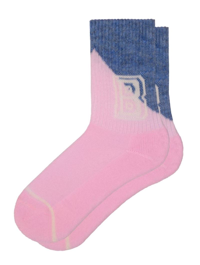 BROSS DIFFERENT LETTERS BASE-PRINTED TERRY GIRLS  SOCKS ASORTY