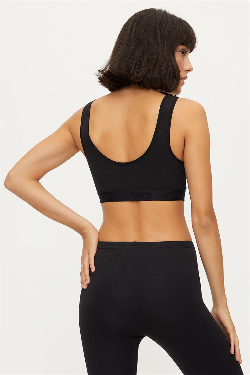 BROSS WOMEN LYCRA BUSTIER BLACK
