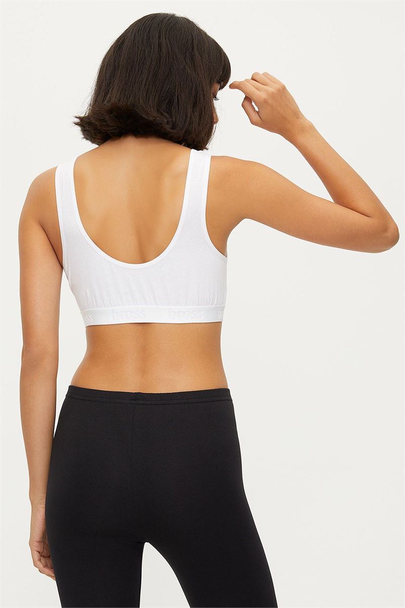 BROSS WOMEN LYCRA BUSTIER WHITE