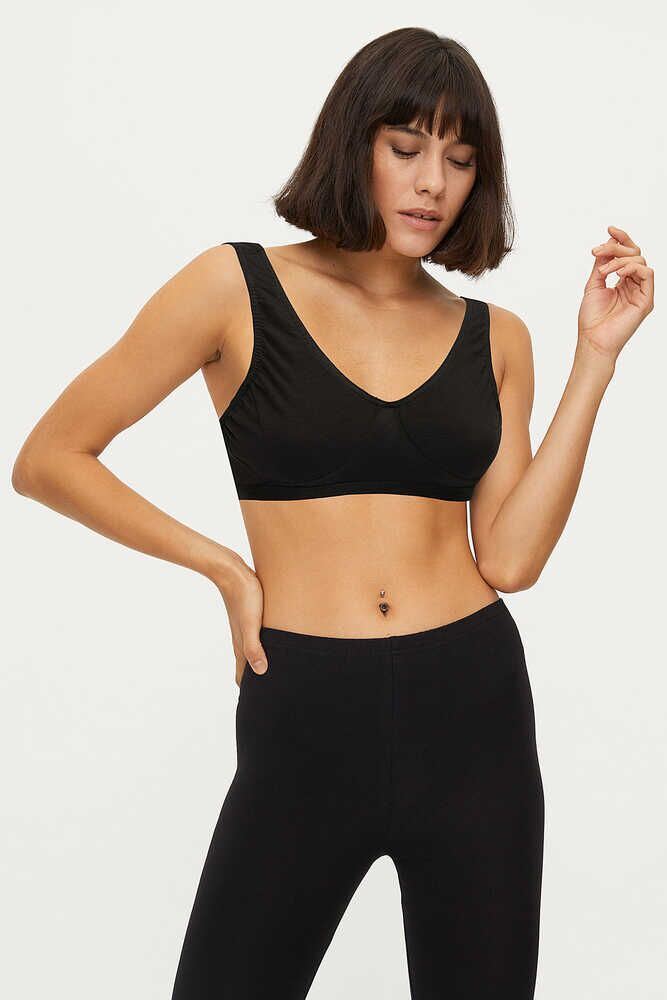 BROSS WOMEN LYCRA BUSTIER BLACK