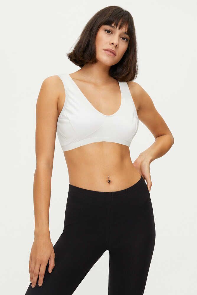 BROSS WOMEN LYCRA BUSTIER WHITE