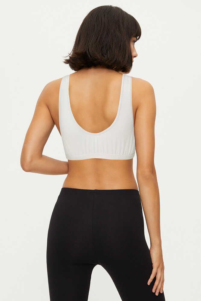 BROSS WOMEN LYCRA BUSTIER WHITE