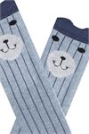 3D BEAR PATTERNED BABY BOYS AND BOYS KNEE-HIGH S