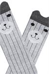 3D BEAR PATTERNED BABY BOYS AND BOYS KNEE-HIGH S