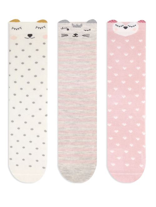 3D Animal Patterned  Girl S Knee-High Socks 12