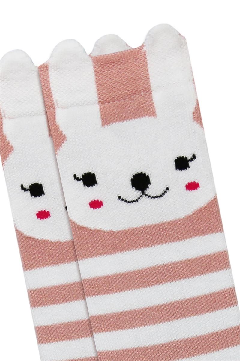 3D ANIMAL PATTERNED BABY GIRL S KNEE-HIGH SOCKS ASORTY