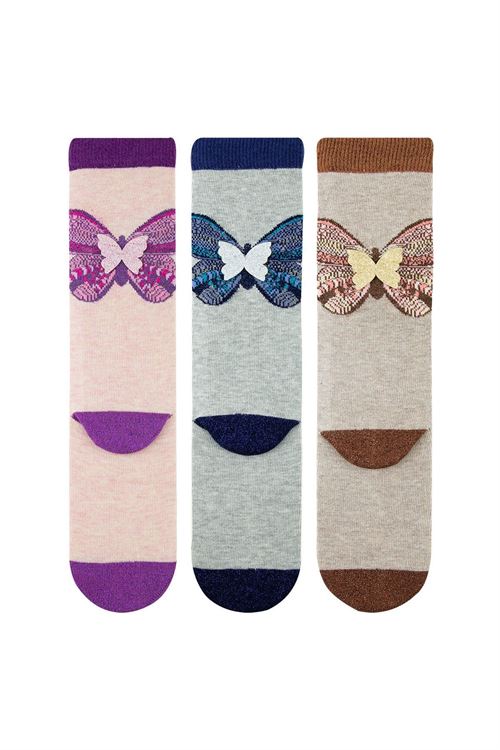 Butterfly Bow Kız Çocuk Dizaltı 12