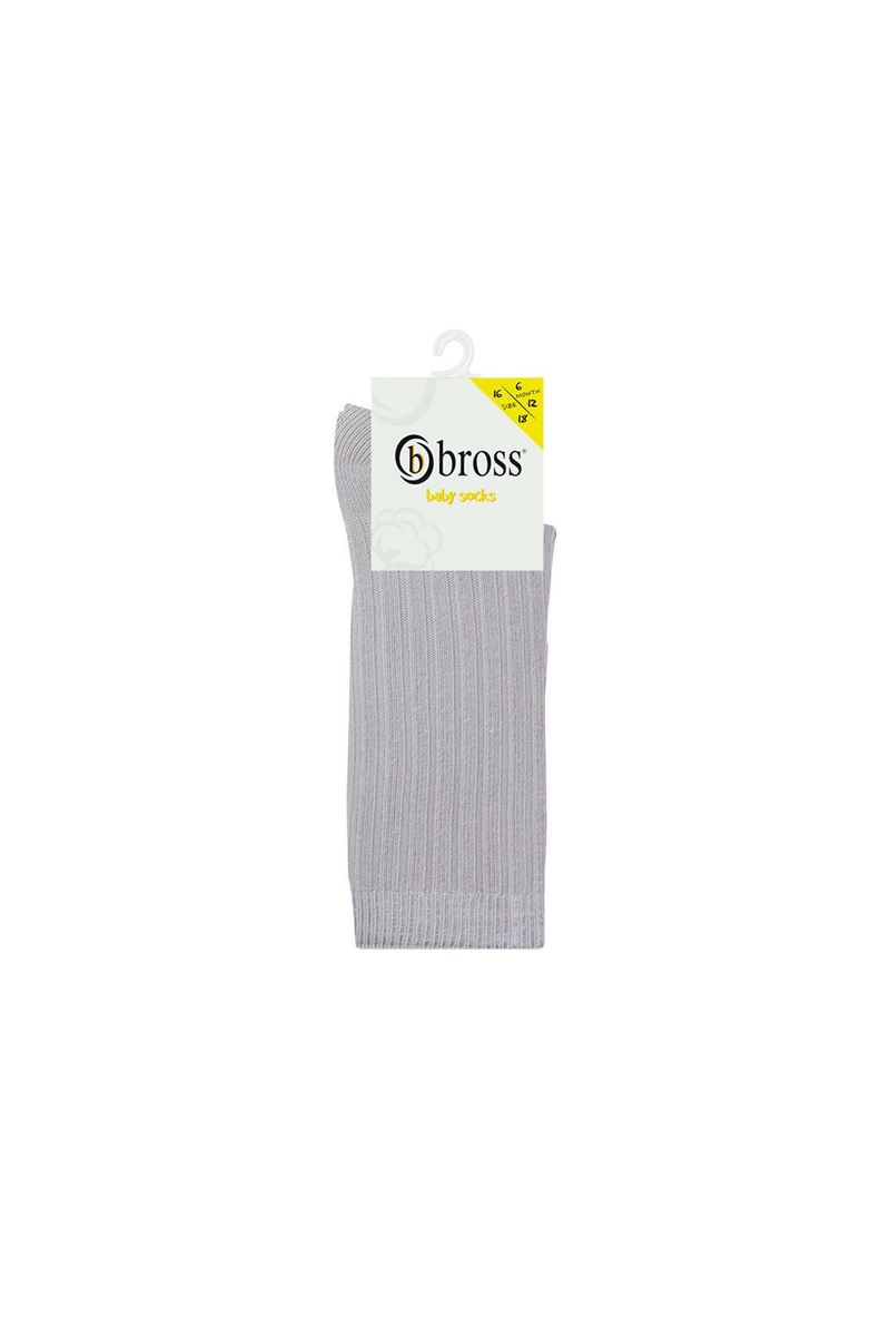 BABY GIRLS' DERBY KNEE HIGH SOCKS GREY