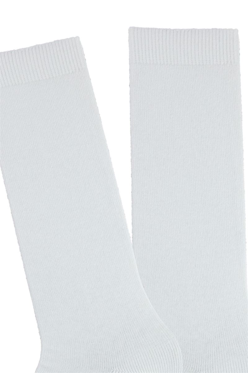 SIMPLE GIRLS  KNEE-HIGH SOCKS WHITE