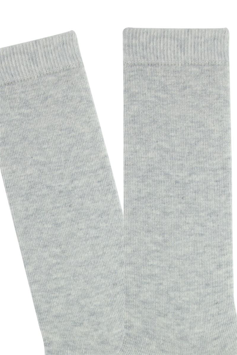 SIMPLE GIRLS  KNEE-HIGH SOCKS GREY