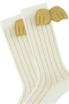 GIRLS WINGS RIBBONS KNEE-HIGH SOCKS