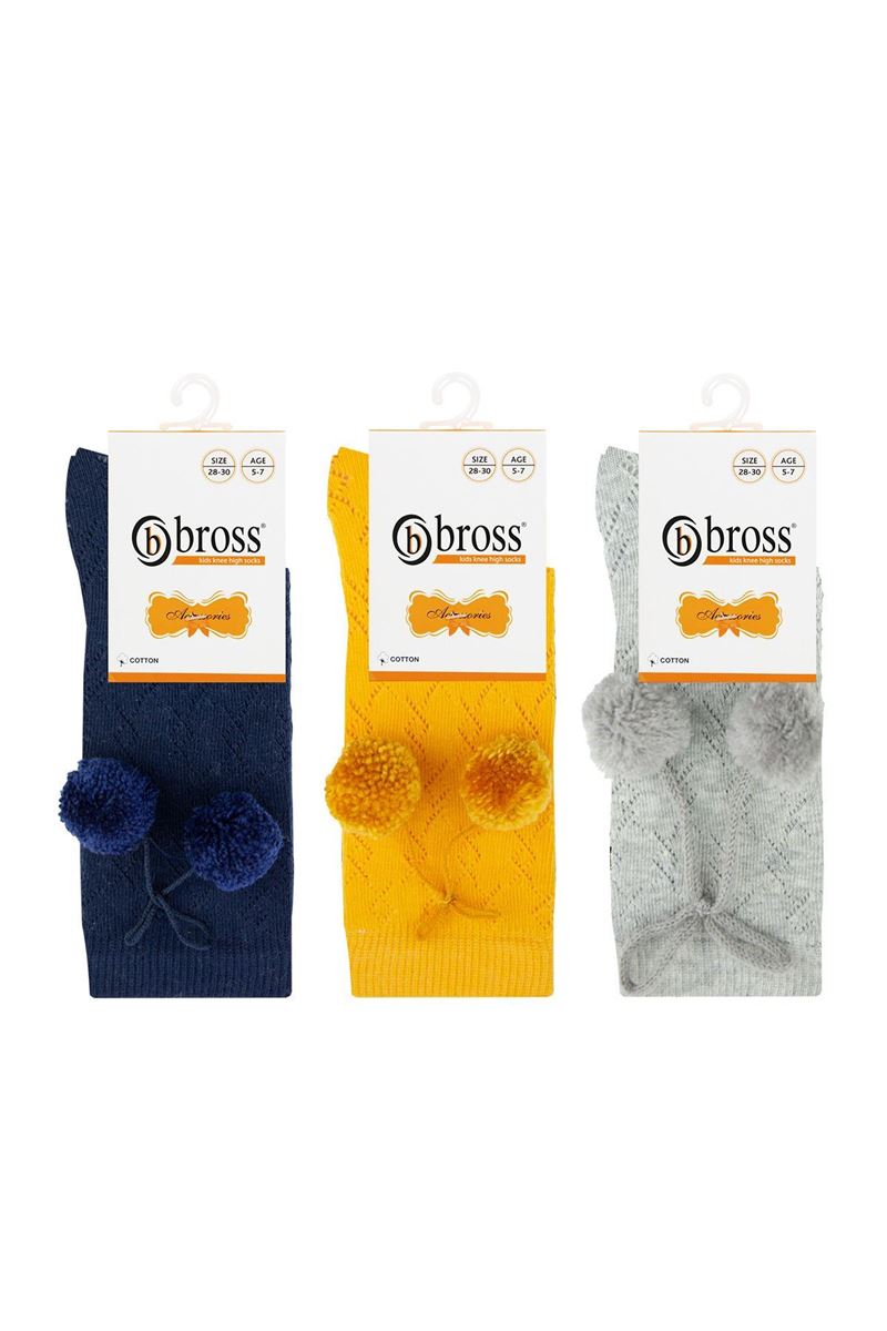 BROSS DERBY NET GIRLS  KNEE-HIGH SOCKS ASORTY